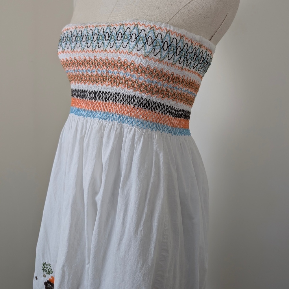 Strapless Embroidered Mini Dress Le Chateau Strapless Tube Top - Picture 13 of 13